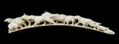 ASIAN: CARVED IVORY TUSK WITH