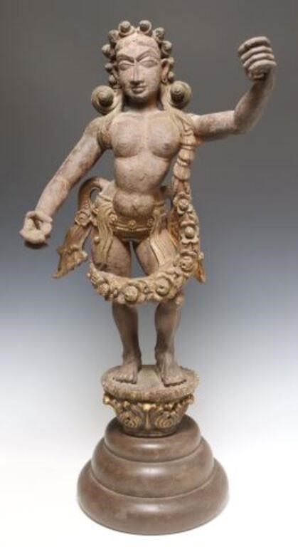 ASIAN CARVED & PAINTED WOOD