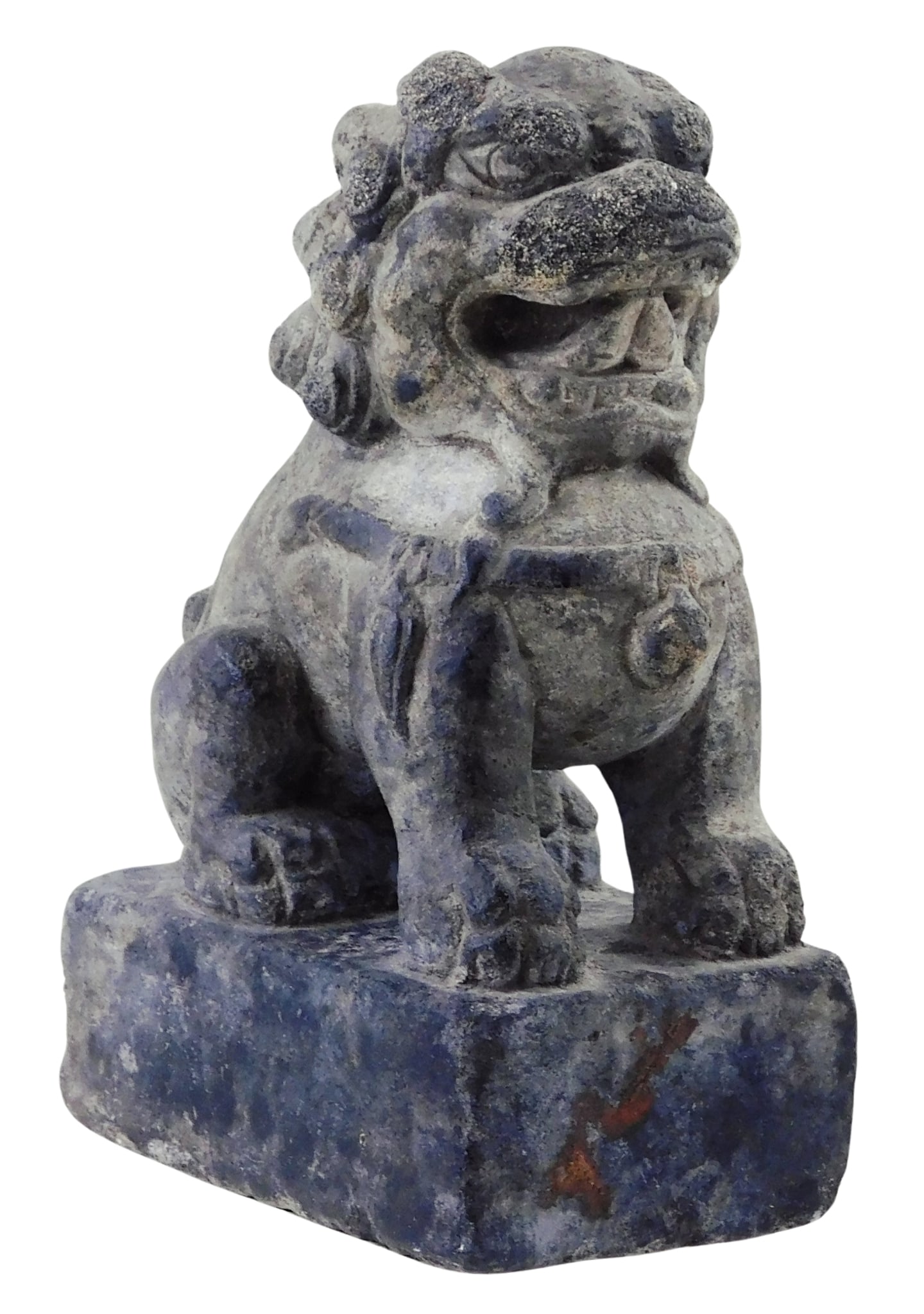 ASIAN: CARVED STONE FIGURE OF A