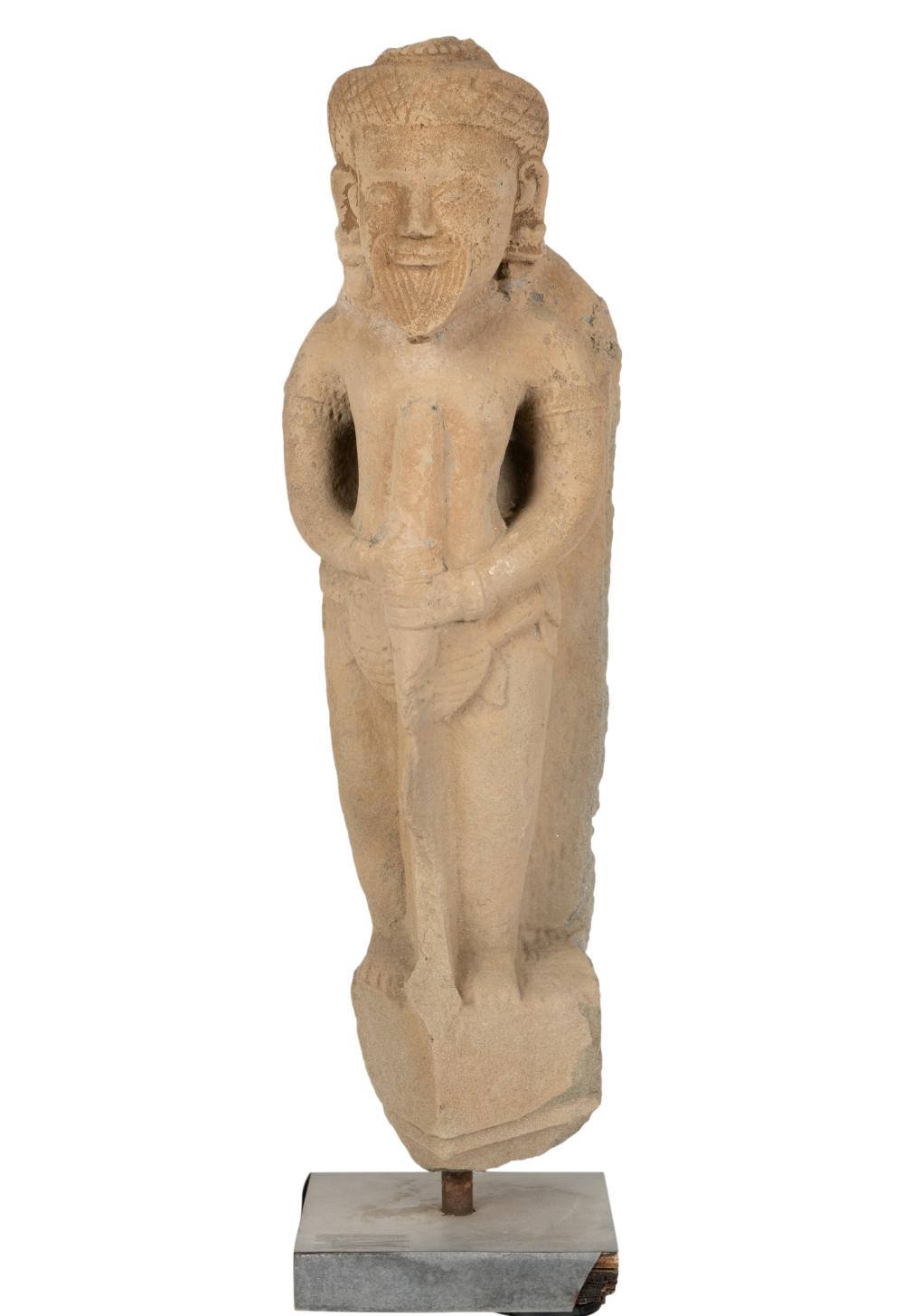 ASIAN CARVED STONE FIGUREAsian