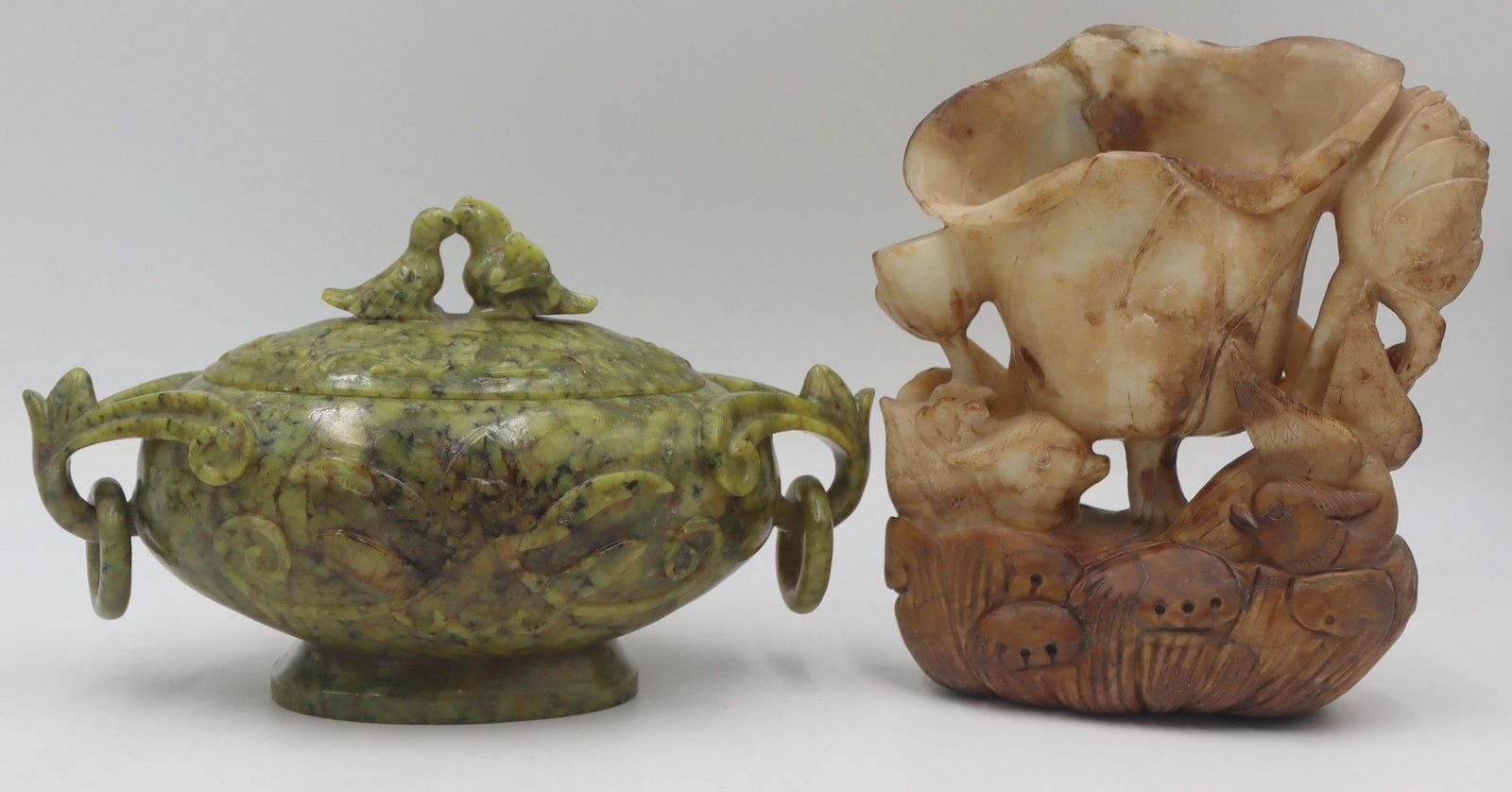 ASIAN CARVED VESSELS INC. JADE.