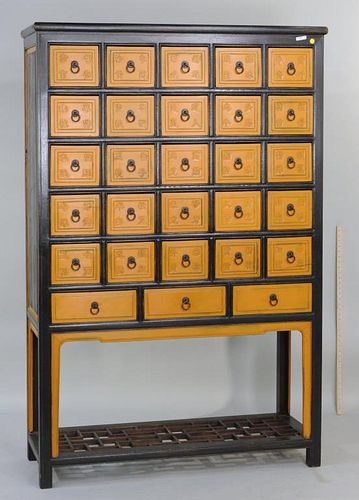 ASIAN CARVED WOOD APOTHECARY