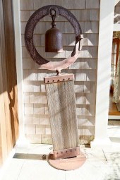ASIAN CAST IRON GONG BELL WITH