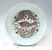 ASIAN CELADON GLAZED FISH LOW