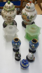 ASIAN CERAMIC AND ENAMEL CANDL