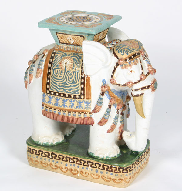 Asian ceramic figural plant