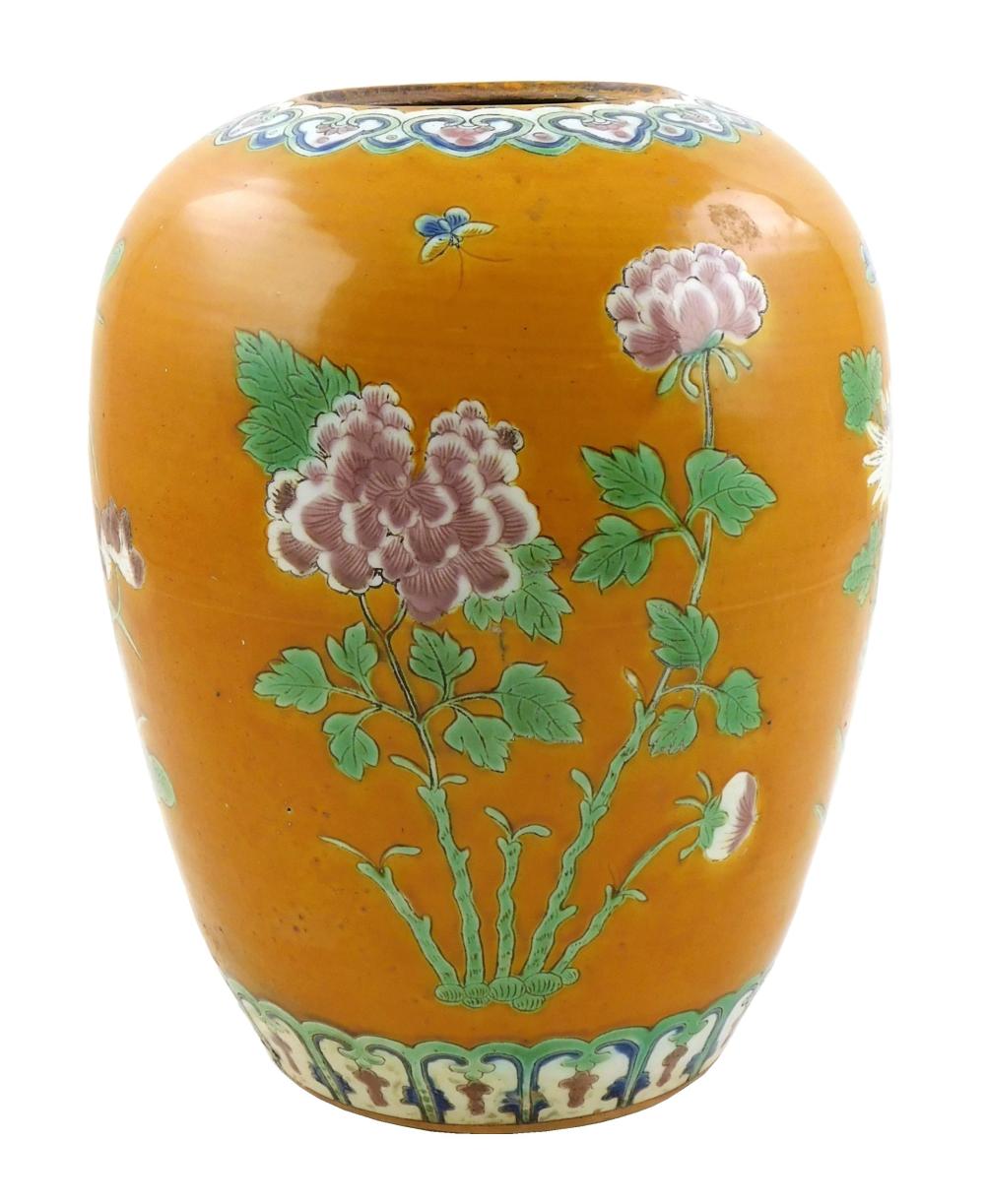 ASIAN: CERAMIC JAR, CHINESE, LATE