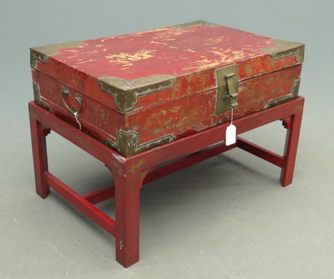 Asian chest on stand. 31'' W 20'' D