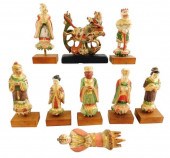 ASIAN: CHINESE CARVED WOOD FIG