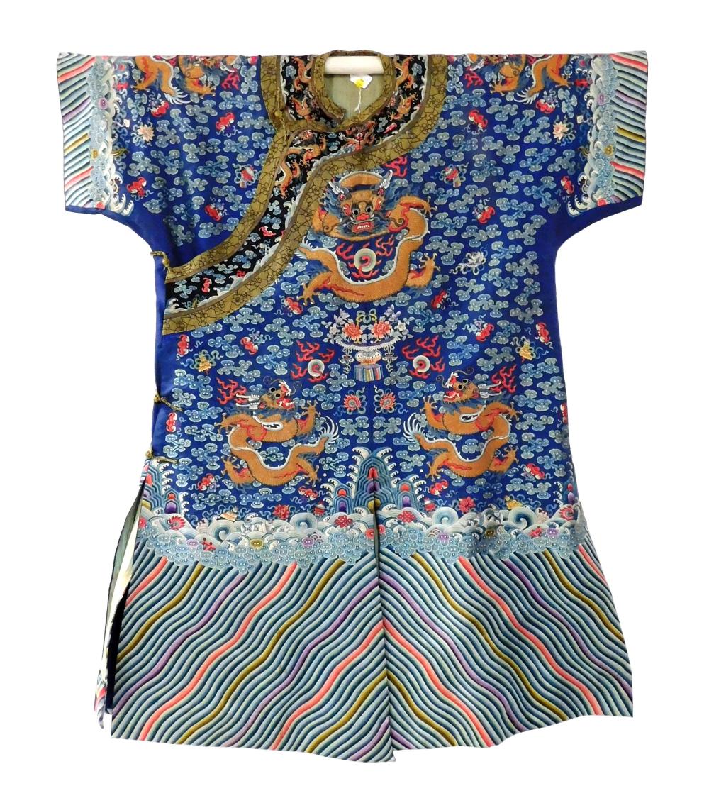 ASIAN: CHINESE DRAGON ROBE, QING