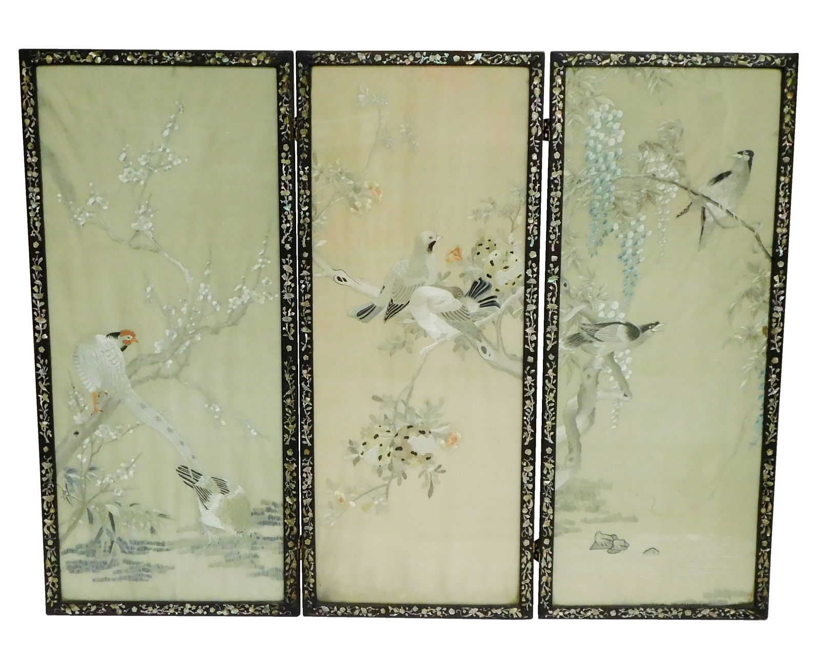 ASIAN: CHINESE EMBROIDERED FLOOR