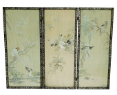 ASIAN: CHINESE EMBROIDERED FLO