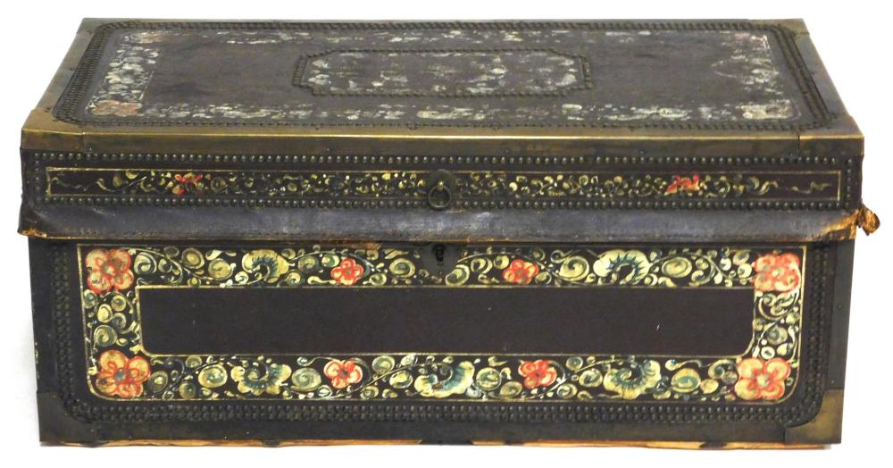 ASIAN: CHINESE EXPORT CHEST/ TRUNK,