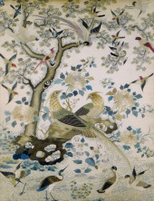 ASIAN: CHINESE FRAMED SILK EMB