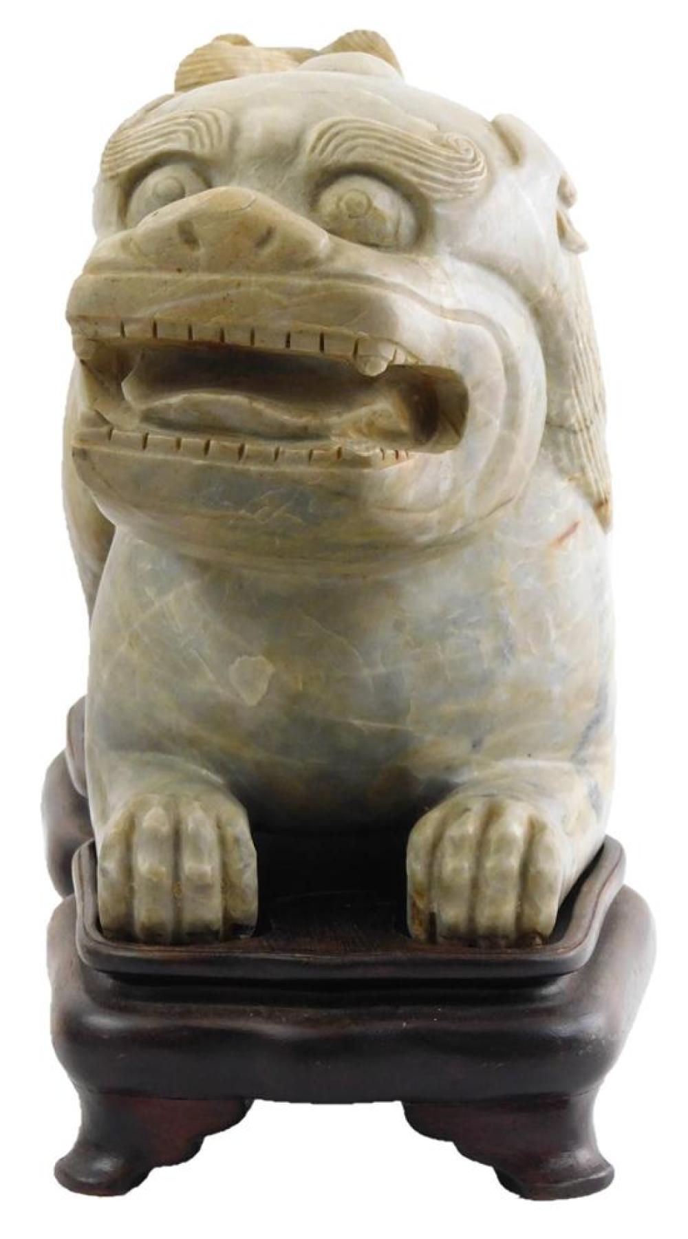 ASIAN: CHINESE HARDSTONE FOO DOG,
