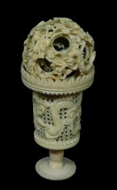 ASIAN: CHINESE IVORY PUZZLE BA