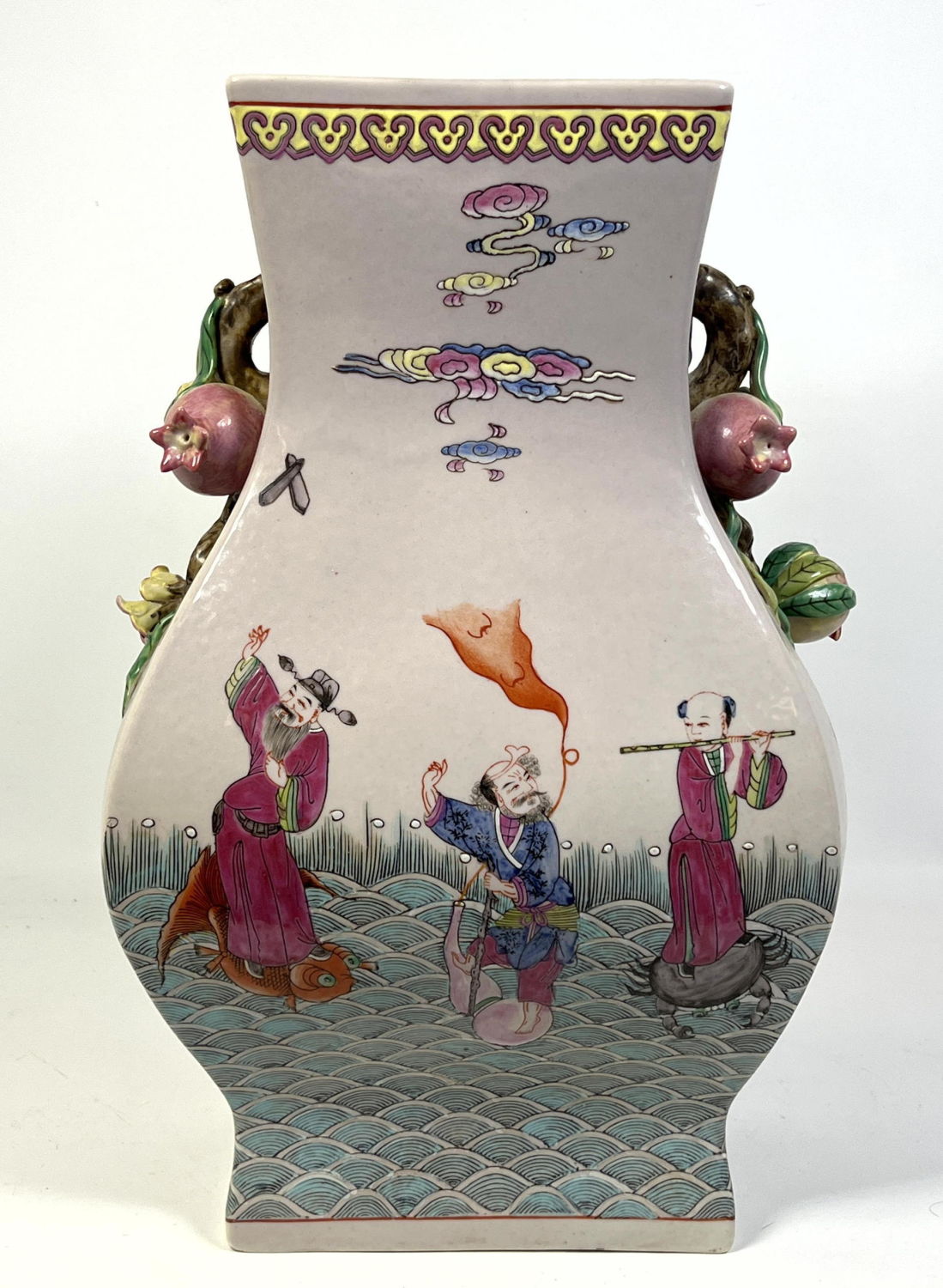 Asian Chinese Pottery 19" Vase.