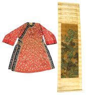 ASIAN: CHINESE SCROLL AND JAPA