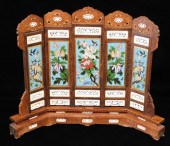 ASIAN: CHINESE TABLE SCREEN, 1