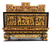 + ASIAN: CHINESE WOODEN OFFERI