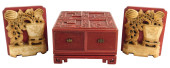 ASIAN: CINNABAR TABLE TOP CHES