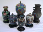 Asian cloisonn enamel includin