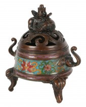 ASIAN CLOISONNE CENSERAsian Cl