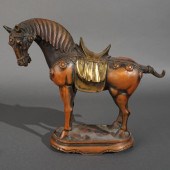 ASIAN COLD-PAINTED BRONZE PALA