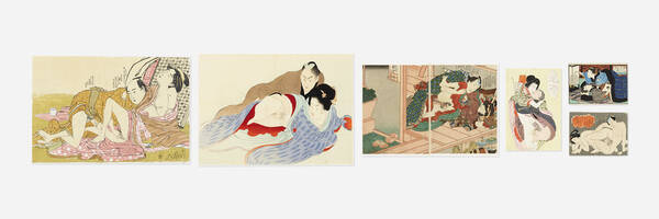 Asian. Collection of six erotica