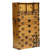 ASIAN DOUBLE STACK TANSU CHEST