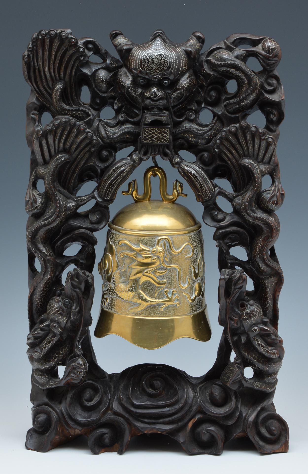 ASIAN DRAGON CARVED WOODEN &