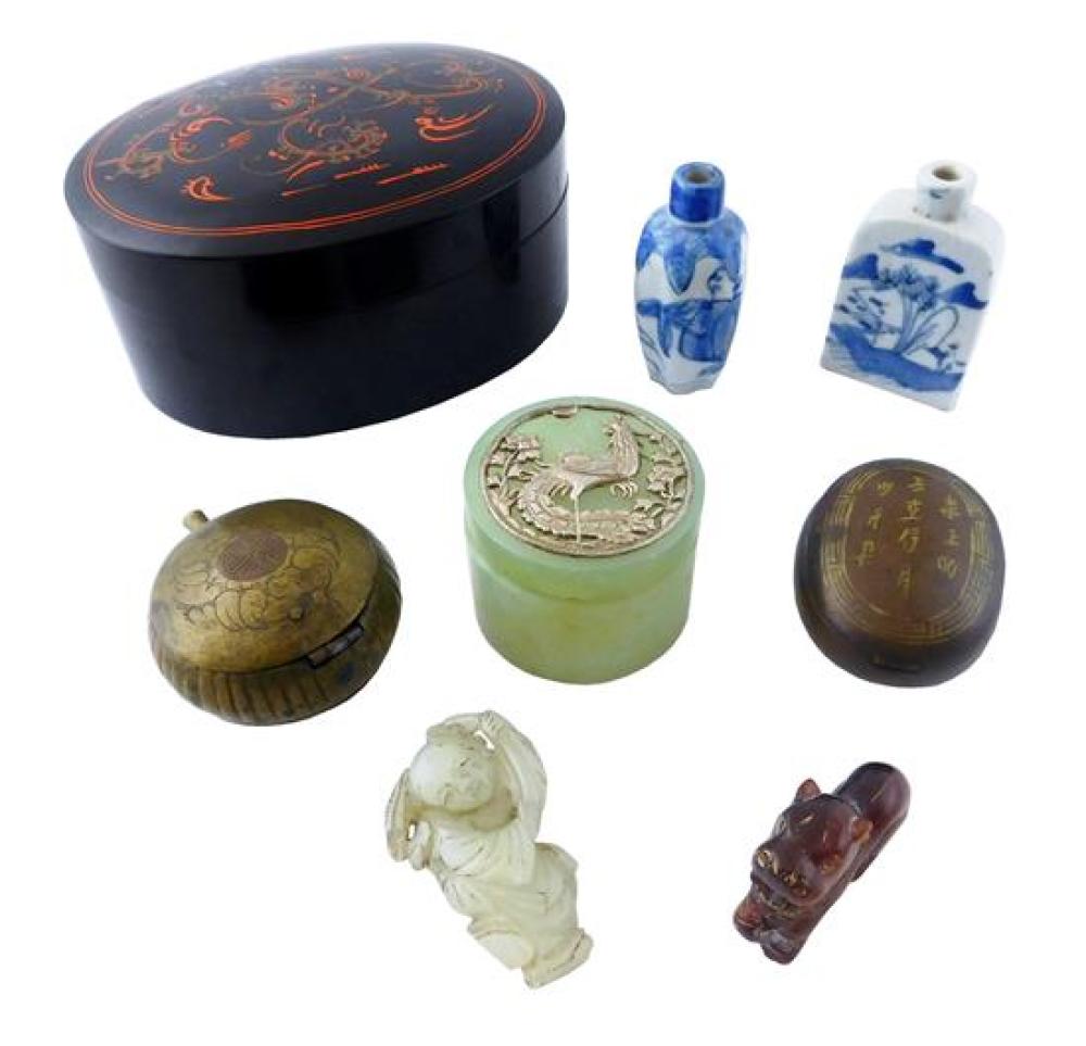 ASIAN: EIGHT ASIAN SNUFF BOTTLES,