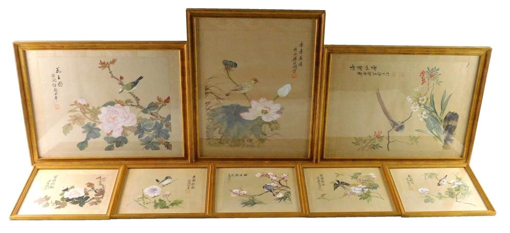 ASIAN: EIGHT FRAMED ASIAN