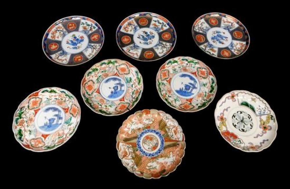 ASIAN: EIGHT JAPANESE IMARI