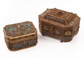 ASIAN EMBELLISHED GILT FILIGRE