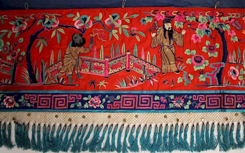 ASIAN EMBROIDERED WALL
