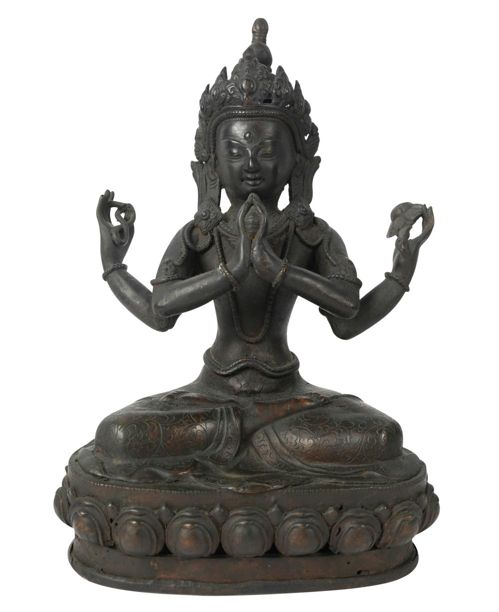 ASIAN FIGURE OF A MULTI-ARMED