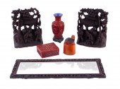 ASIAN: FIVE DESK ACCESSORIES: