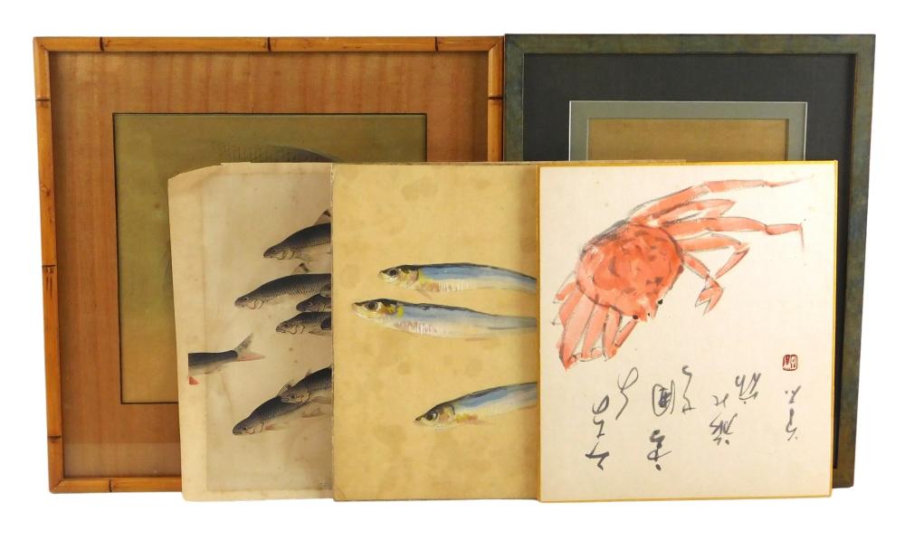 ASIAN: FIVE FISH AND SEA THEMED