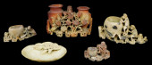 ASIAN: FIVE HARDSTONE CARVINGS