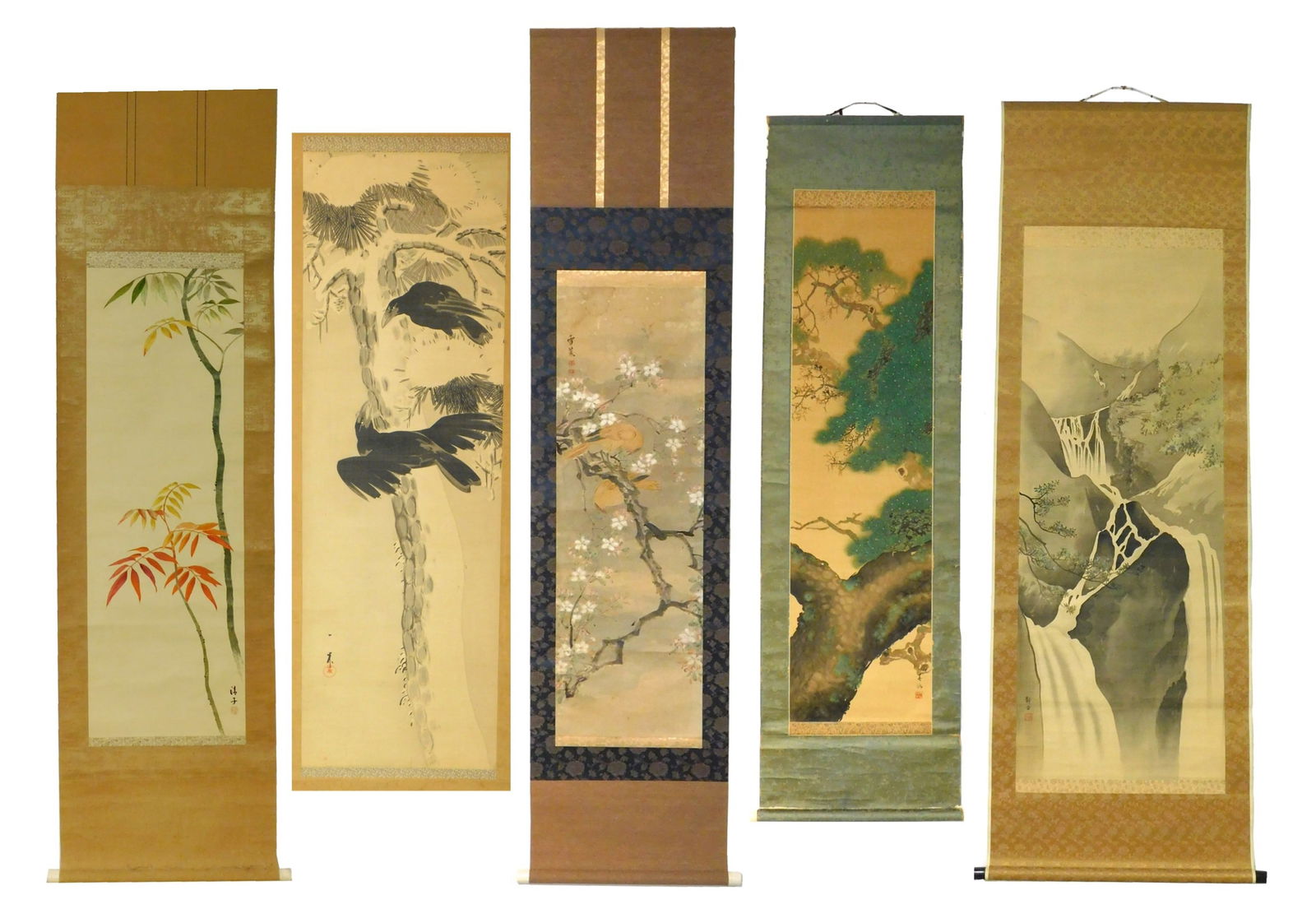 ASIAN: FIVE JAPANESE HANGING