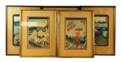 ASIAN: FIVE JAPANESE WOODBLOCK