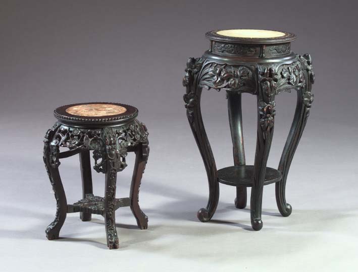Asian Floral and Avian Carved