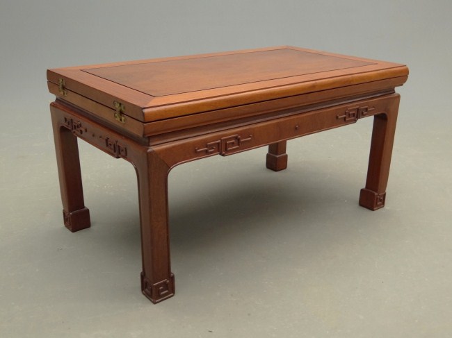 Asian fold-out coffee table. Top 17