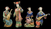 ASIAN: FOUR CHINESE CERAMIC FE