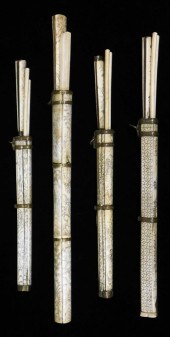 ASIAN: FOUR CHINESE IVORY/BONE