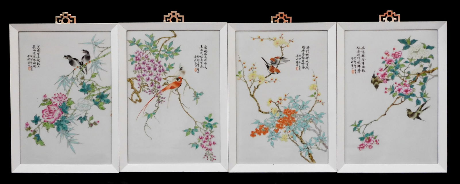 ASIAN: FOUR CHINESE ROSE CANTON