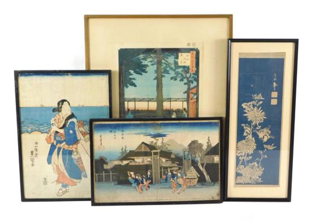 ASIAN: FOUR FRAMED JAPANESE