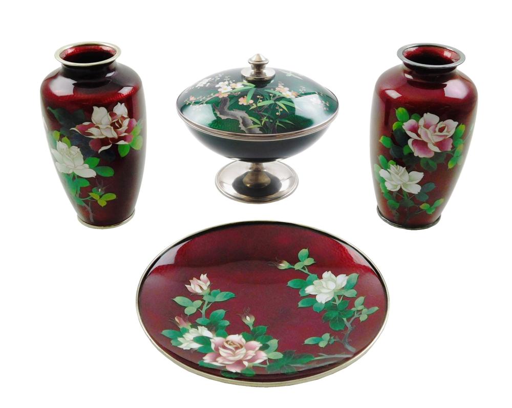 ASIAN: FOUR JAPANESE GUILLOCHE