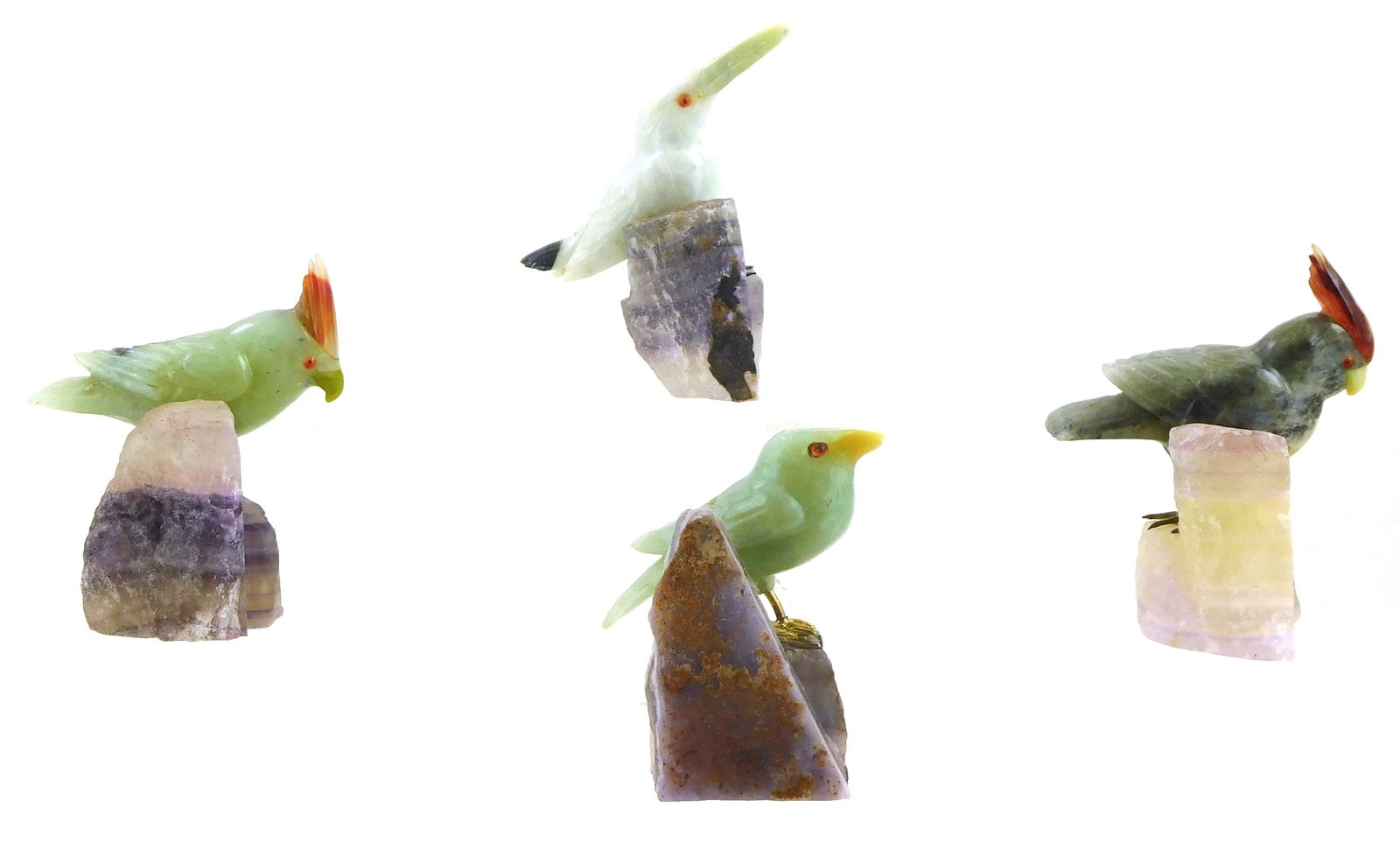 ASIAN: FOUR LAPIDARY FIGURES OF